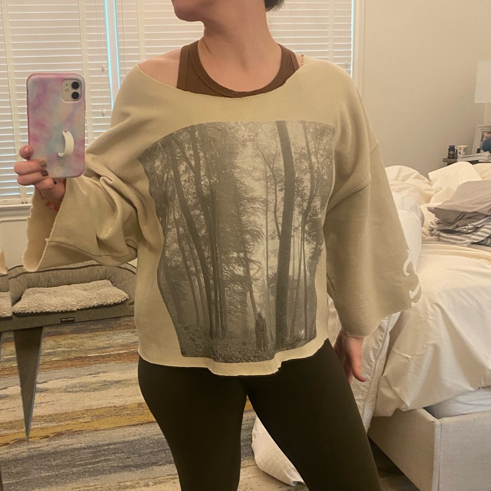 Taylor Swift Folklore Sweatshirt (cut to be cropped)